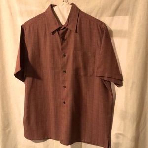 Axist Men’s Surf Soft Red Short Sleeve Button Up